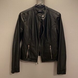 Black Faux Leather Jacket